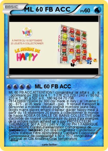 Pokemon ML 60 FB ACC