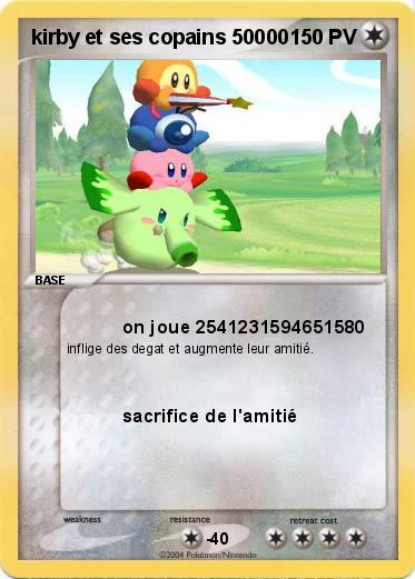 Pokemon kirby et ses copains 50000