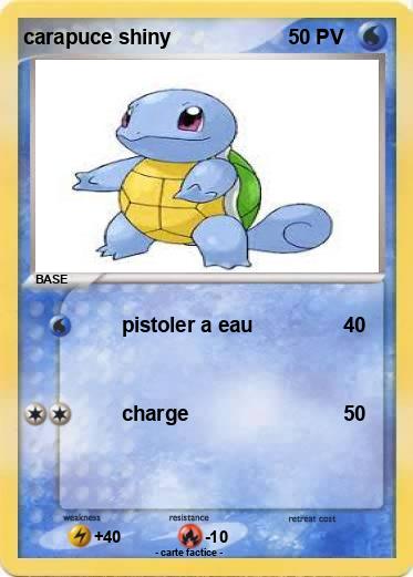 Pokemon carapuce shiny