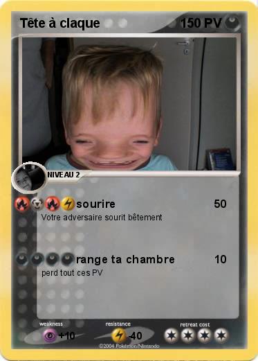 Pokemon Tête à claque