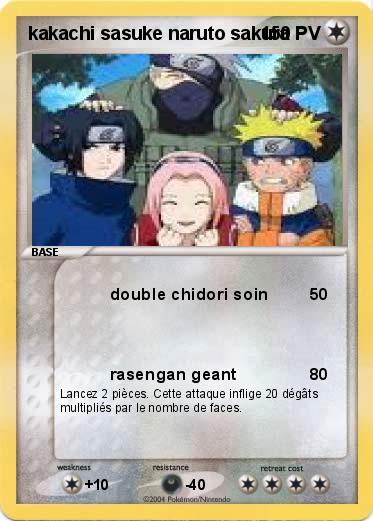 Pokemon kakachi sasuke naruto sakura