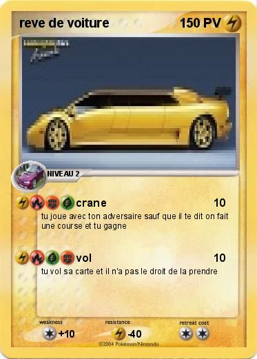 Pokemon reve de voiture