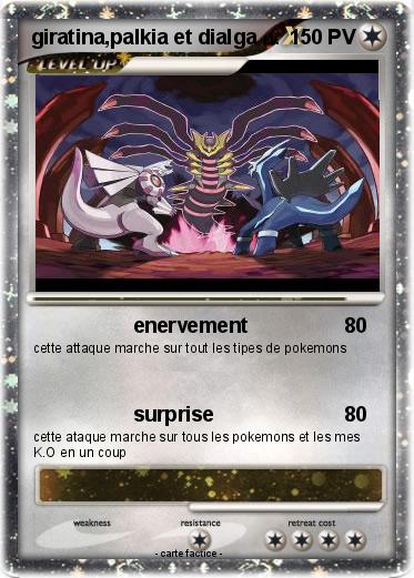 Pokemon giratina,palkia et dialga