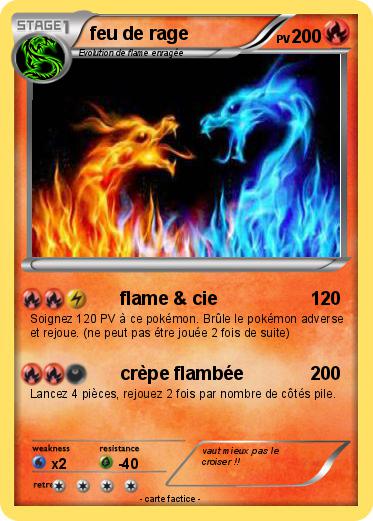 Pokemon feu de rage