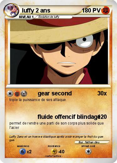 Pokemon luffy 2 ans