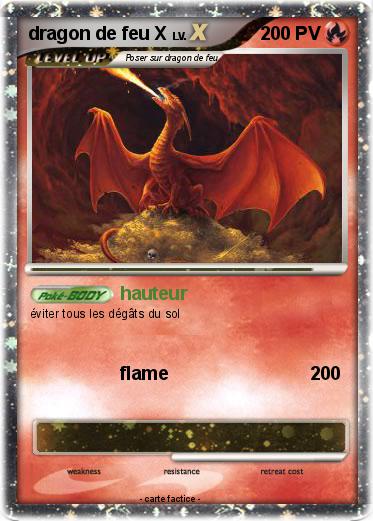 Pokemon dragon de feu X