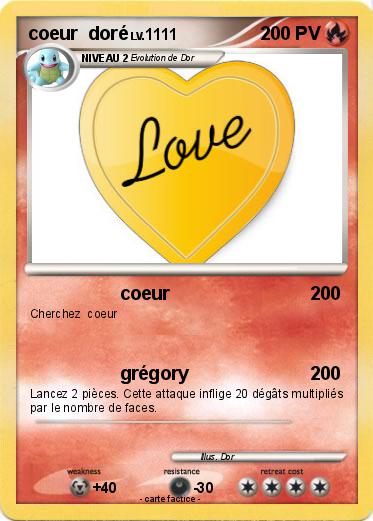 Pokemon coeur  doré