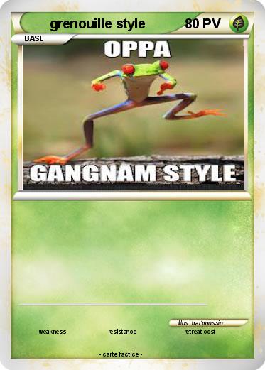 Pokemon grenouille style