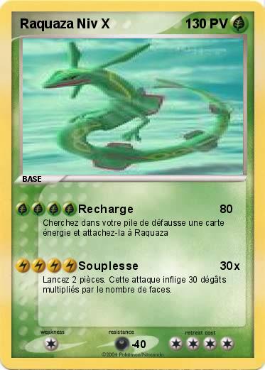 Pokemon Raquaza Niv X