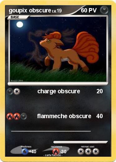 Pokemon goupix obscure