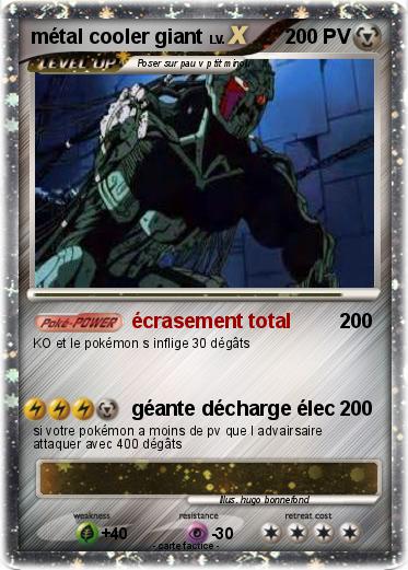 Pokemon métal cooler giant