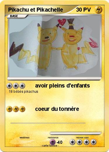 Pokemon Pikachu et Pikachelle
