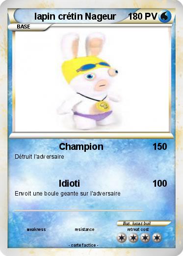 Pokemon lapin crétin Nageur