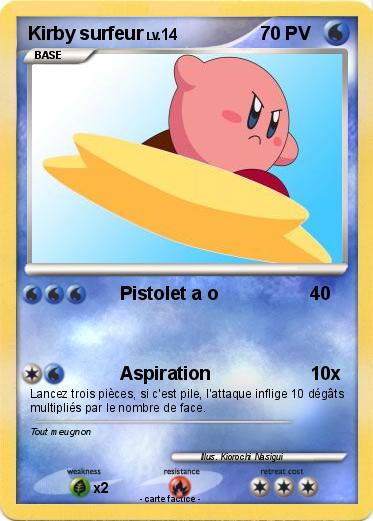 Pokemon Kirby surfeur