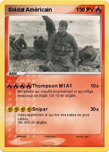 Pokemon Soldat Américain