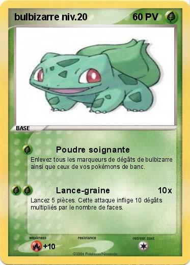 Pokemon bulbizarre niv.20