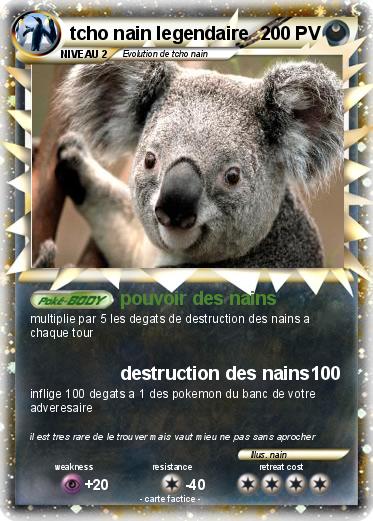 Pokemon tcho nain legendaire