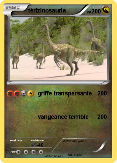 Pokemon térizinosauria