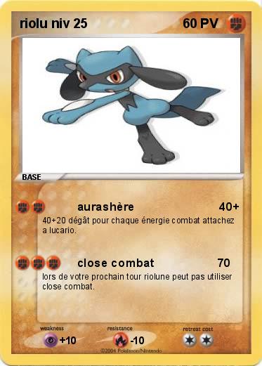 Pokemon riolu niv 25