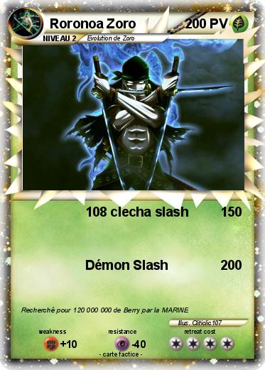 Pokemon Roronoa Zoro