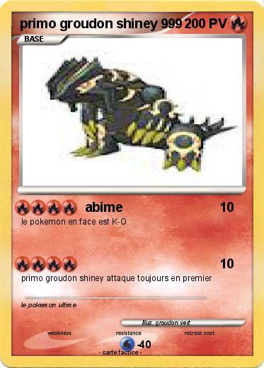 Pokemon primo groudon shiney 999
