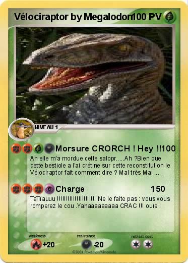 Pokemon Vélociraptor by Megalodon  