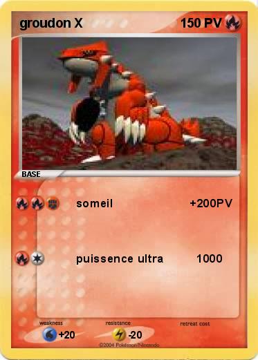 Pokemon groudon X