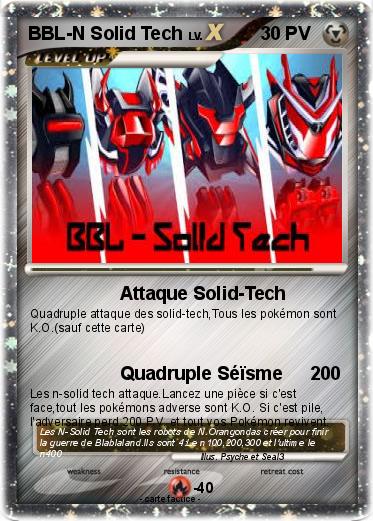Pokemon BBL-N Solid Tech