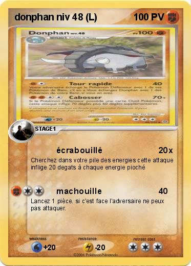 Pokemon donphan niv 48 (L)
