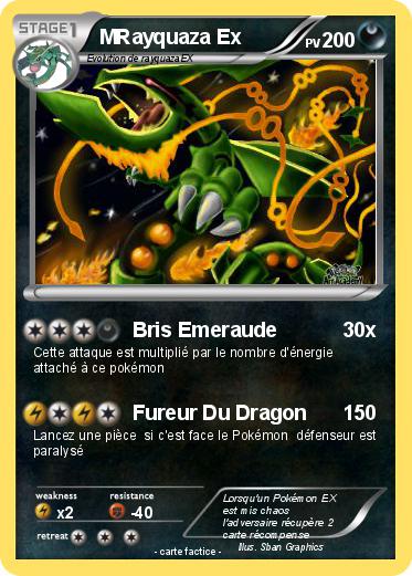 Pokemon MRayquaza Ex