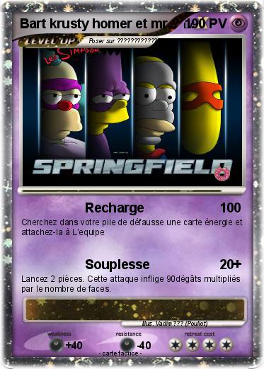 Pokemon Bart krusty homer et mr ?