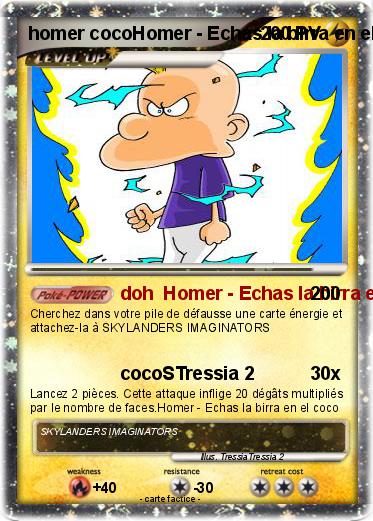 Pokemon homer cocoHomer - Echas la birra en el coco