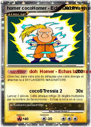 Pokemon homer cocoHomer - Echas la birra en el coco