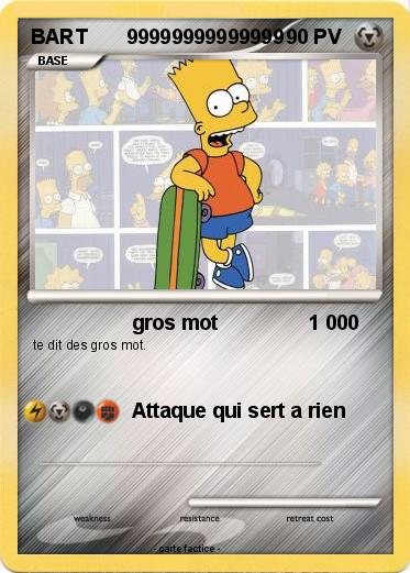 Pokemon BART       99999999999999