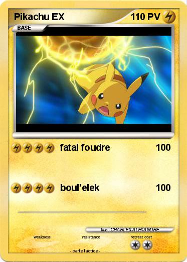 Pokemon Pikachu EX