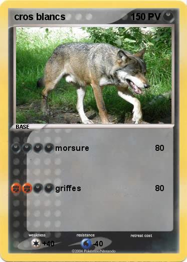 Pokemon cros blancs