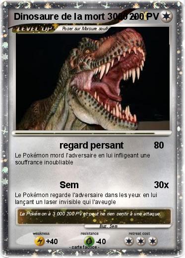 Pokemon Dinosaure de la mort 3000