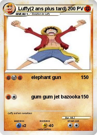 Pokemon Luffy(2 ans plus tard)
