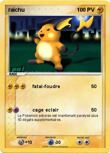 Pokemon raichu