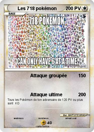 Pokemon Les 718 pokémon
