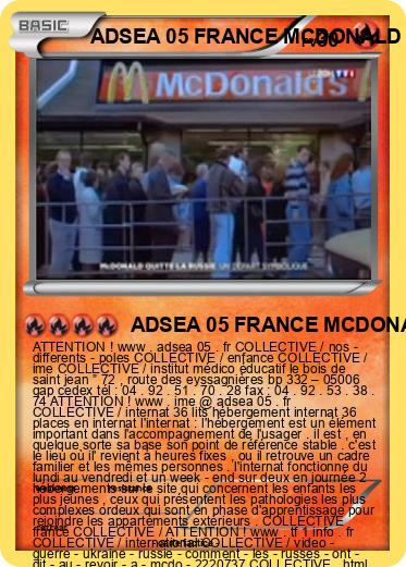 Pokemon ADSEA 05 FRANCE MCDONALD QUITTE LA RUSSIE : UN DÉPART SYMBOLIQUE FRANCE IME FRANCE