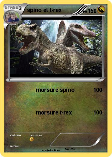 Pokemon spino et t-rex