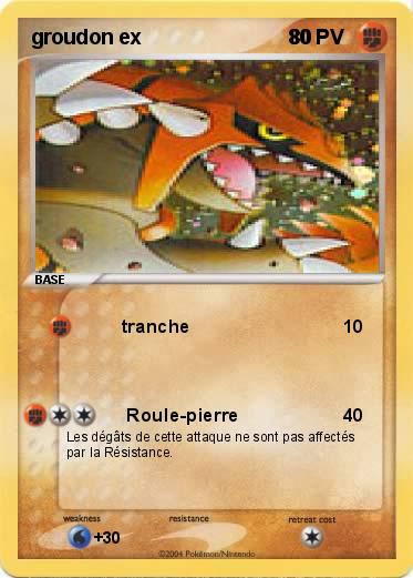 Pokemon groudon ex                          80