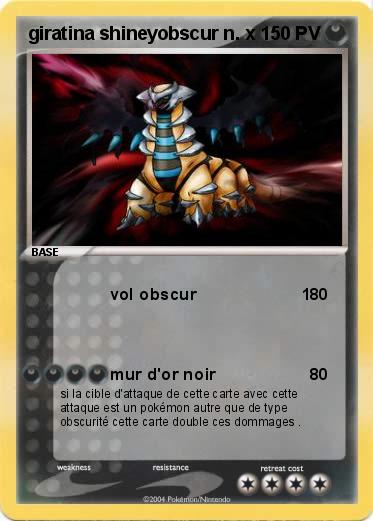 Pokemon giratina shineyobscur n. x 