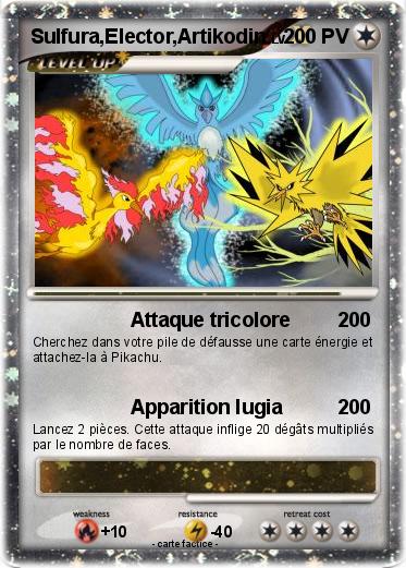Pokemon Sulfura,Elector,Artikodin