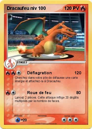Pokemon Dracaufeu niv 100