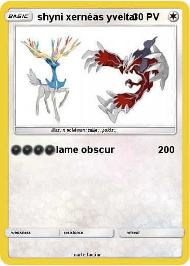 Pokemon shyni xernéas yveltal