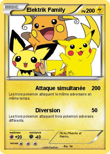 Pokemon Elektrik Family