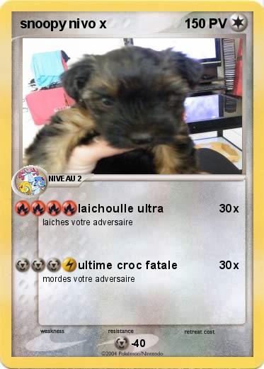 Pokemon snoopy nivo x