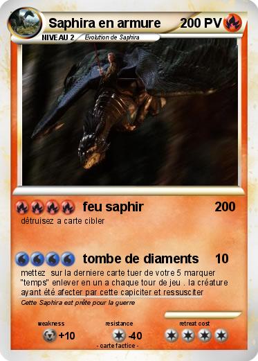 Pokemon Saphira en armure